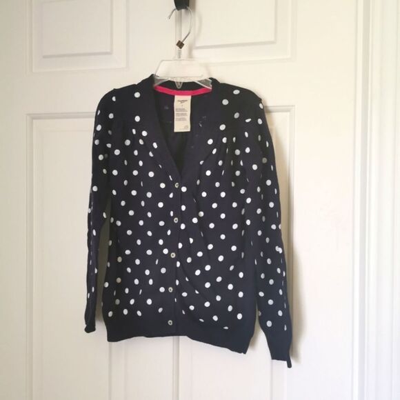 2/$20 Oshkosh B'gosh girls polka dot cardigan size 7 - Picture 1 of 4